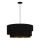 Duolla - Lampadario a sospensione con filo KOBO 1xE27/15W/230V diametro 45 cm nero/oro