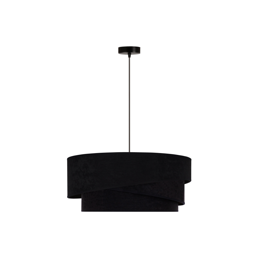 Duolla - Lampadario a sospensione con filo KOBO 1xE27/15W/230V diametro 45 cm nero/oro
