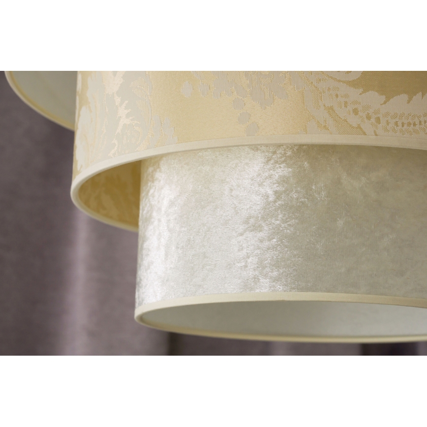 Duolla - Lampadario a sospensione con filo LUNETA 1xE27/40W/230V diametro 45 cm color crema