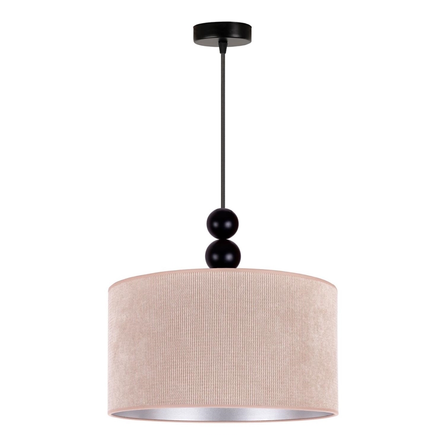 Duolla - Lampadario a sospensione con filo LYON 1xE27/15W/230V diametro 40 cm beige