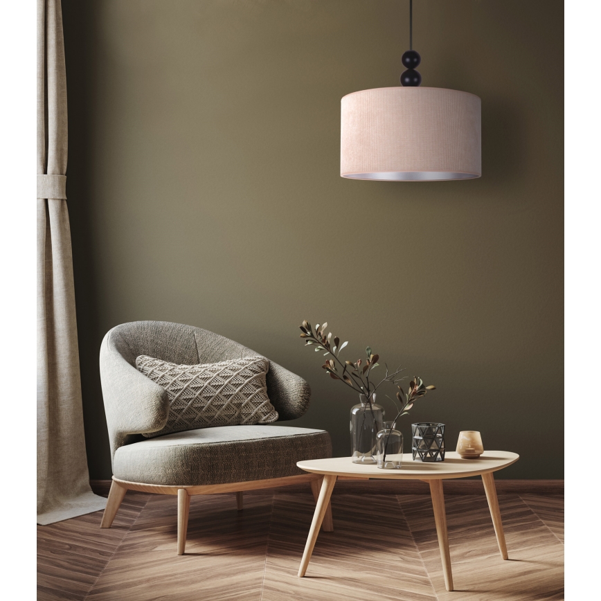 Duolla - Lampadario a sospensione con filo LYON 1xE27/15W/230V diametro 40 cm beige