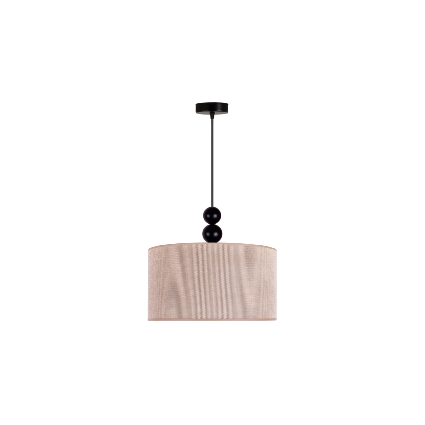 Duolla - Lampadario a sospensione con filo LYON 1xE27/15W/230V diametro 40 cm beige