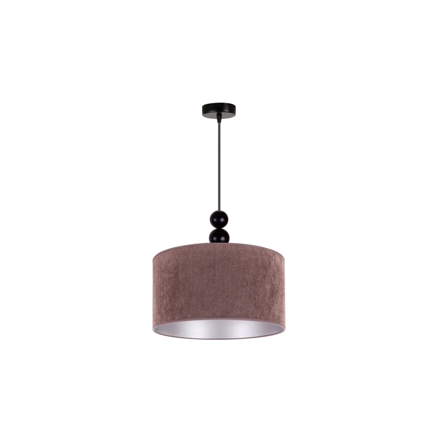 Duolla - Lampadario a sospensione con filo LYON 1xE27/15W/230V diametro 40 cm marrone