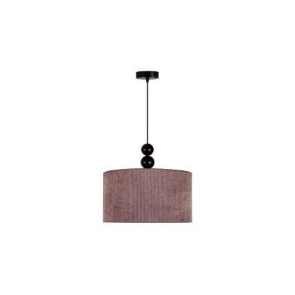 Duolla - Lampadario a sospensione con filo LYON 1xE27/15W/230V diametro 40 cm marrone