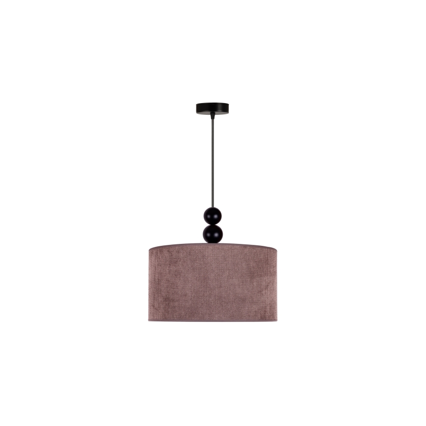 Duolla - Lampadario a sospensione con filo LYON 1xE27/15W/230V diametro 40 cm marrone