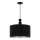 Duolla - Lampadario a sospensione con filo LYON 1xE27/15W/230V diametro 40 cm nero
