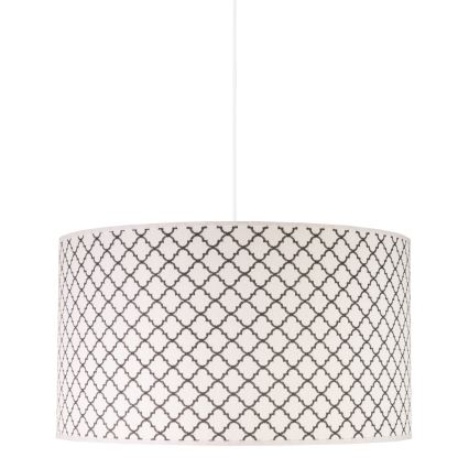 Duolla - Lampadario a sospensione con filo MAROKO 1xE27/40W/230V diametro 45 cm bianco/nero