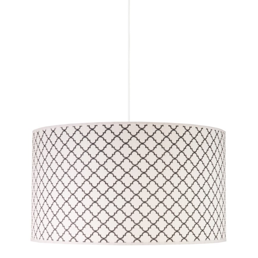 Duolla - Lampadario a sospensione con filo MAROKO 1xE27/40W/230V diametro 45 cm bianco/nero