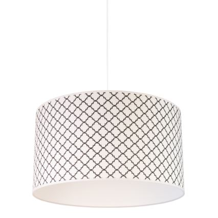 Duolla - Lampadario a sospensione con filo MAROKO 1xE27/40W/230V diametro 45 cm bianco/nero