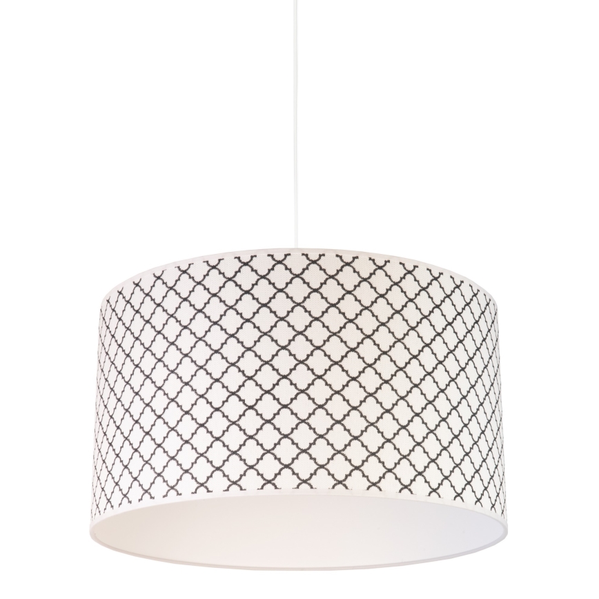 Duolla - Lampadario a sospensione con filo MAROKO 1xE27/40W/230V diametro 45 cm bianco/nero