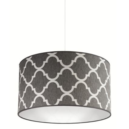 Duolla - Lampadario a sospensione con filo MAROKO 1xE27/40W/230V diametro 45 cm grigio/bianco