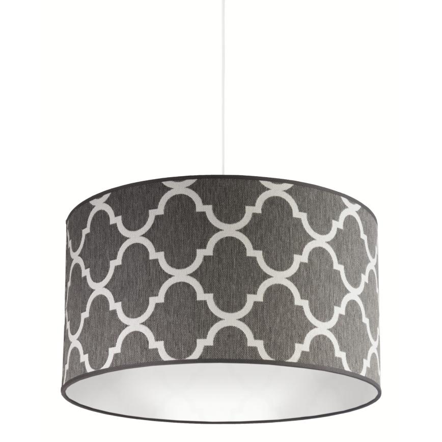 Duolla - Lampadario a sospensione con filo MAROKO 1xE27/40W/230V diametro 45 cm grigio/bianco
