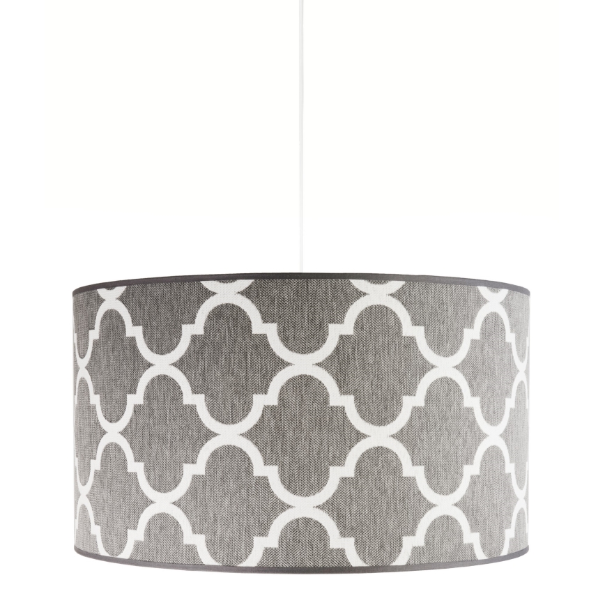 Duolla - Lampadario a sospensione con filo MAROKO 1xE27/40W/230V diametro 45 cm grigio/bianco