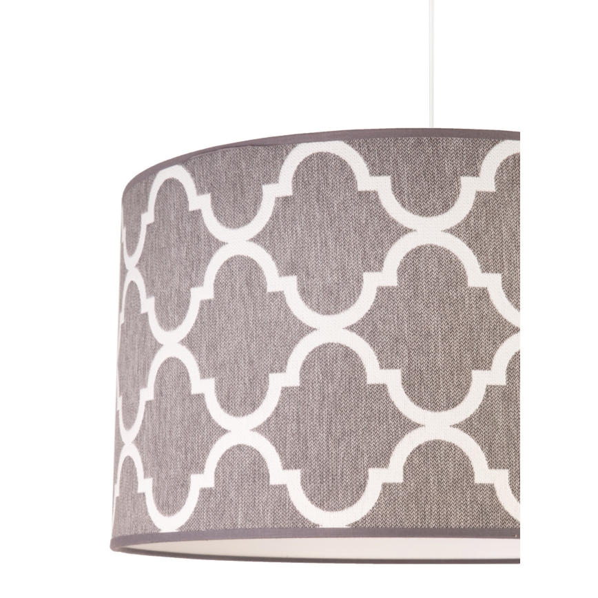 Duolla - Lampadario a sospensione con filo MAROKO 1xE27/40W/230V diametro 45 cm grigio/bianco