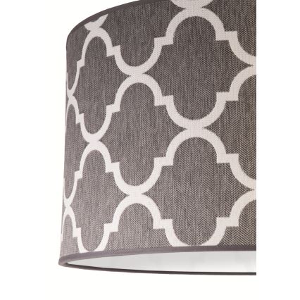 Duolla - Lampadario a sospensione con filo MAROKO 1xE27/40W/230V diametro 45 cm grigio/bianco