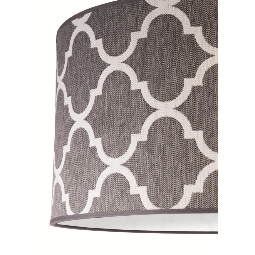 Duolla - Lampadario a sospensione con filo MAROKO 1xE27/40W/230V diametro 45 cm grigio/bianco