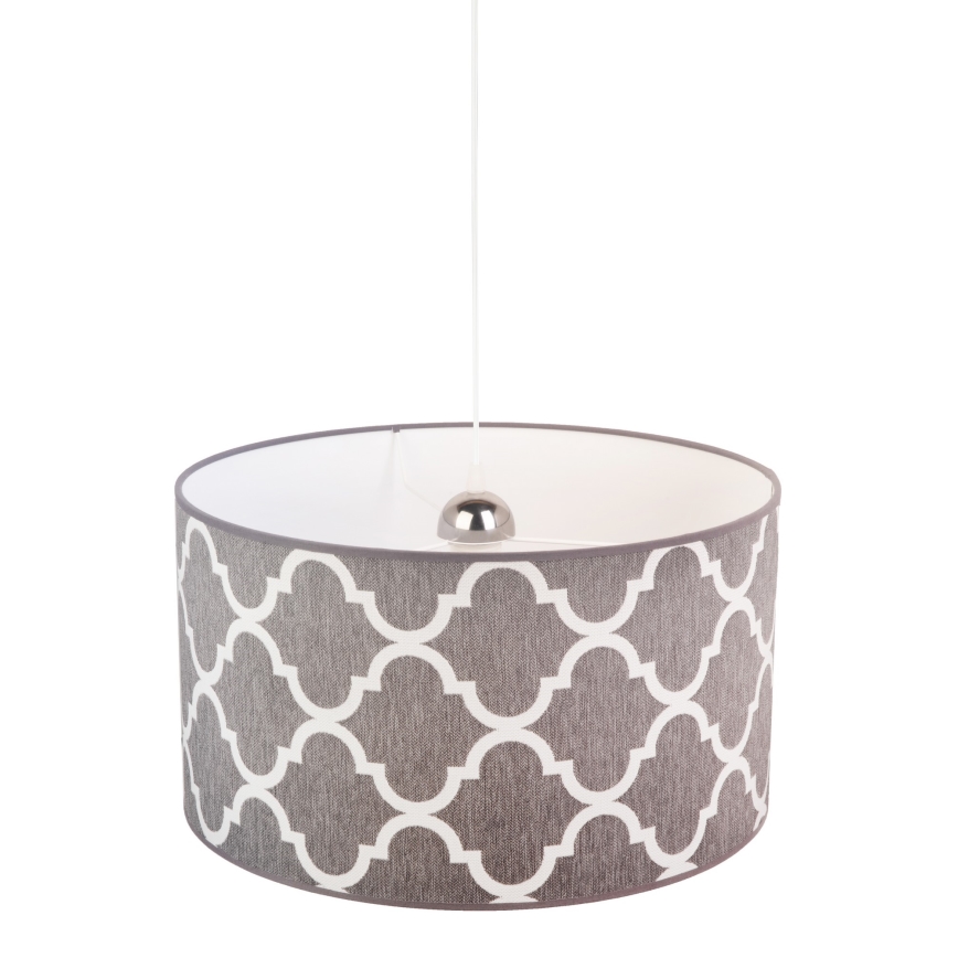 Duolla - Lampadario a sospensione con filo MAROKO 1xE27/40W/230V diametro 45 cm grigio/bianco