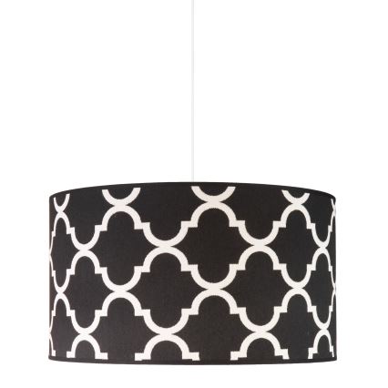 Duolla - Lampadario a sospensione con filo MAROKO 1xE27/40W/230V diametro 45 cm nero/bianco