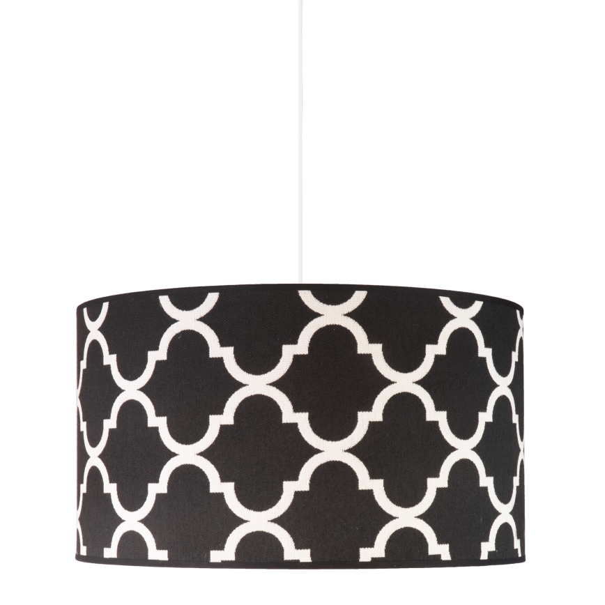 Duolla - Lampadario a sospensione con filo MAROKO 1xE27/40W/230V diametro 45 cm nero/bianco