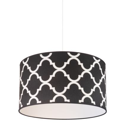 Duolla - Lampadario a sospensione con filo MAROKO 1xE27/40W/230V diametro 45 cm nero/bianco