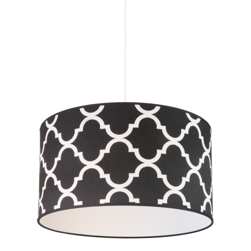 Duolla - Lampadario a sospensione con filo MAROKO 1xE27/40W/230V diametro 45 cm nero/bianco