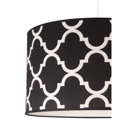 Duolla - Lampadario a sospensione con filo MAROKO 1xE27/40W/230V diametro 45 cm nero/bianco