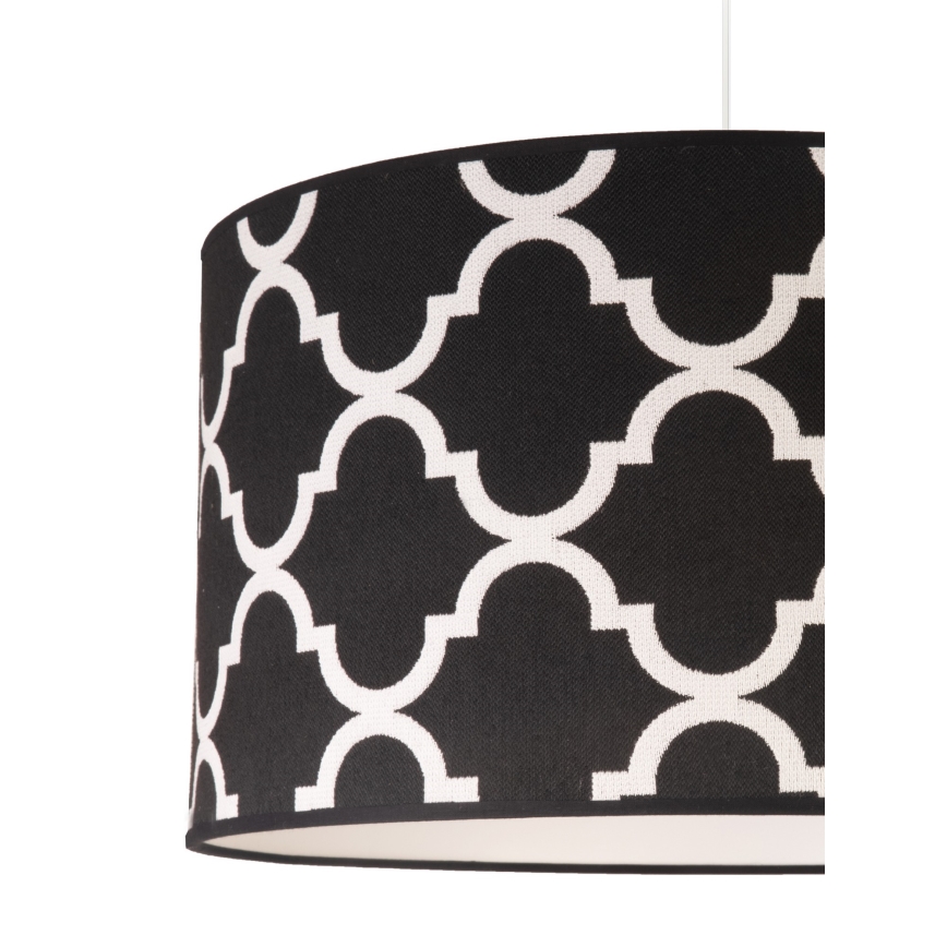 Duolla - Lampadario a sospensione con filo MAROKO 1xE27/40W/230V diametro 45 cm nero/bianco