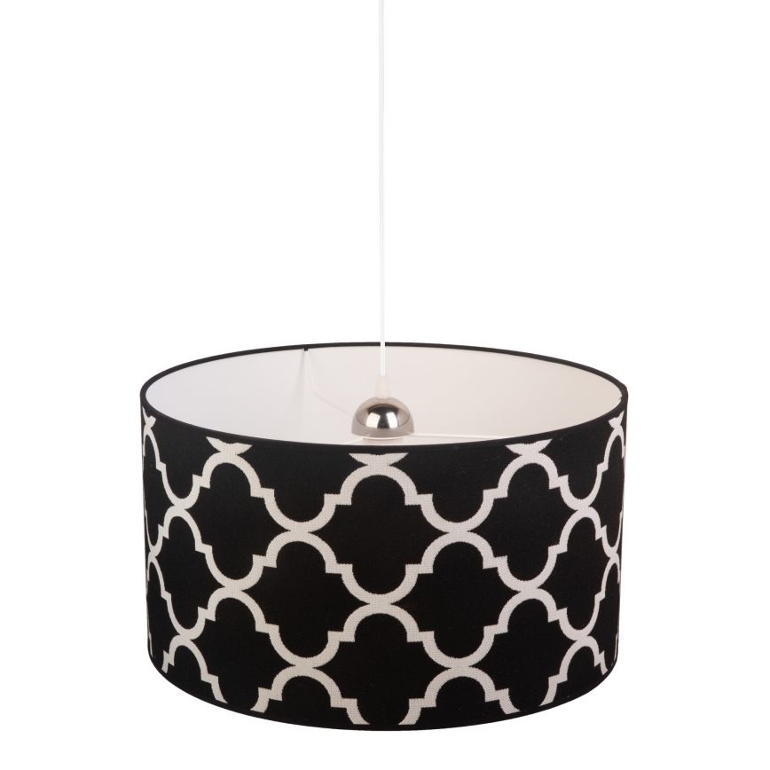 Duolla - Lampadario a sospensione con filo MAROKO 1xE27/40W/230V diametro 45 cm nero/bianco