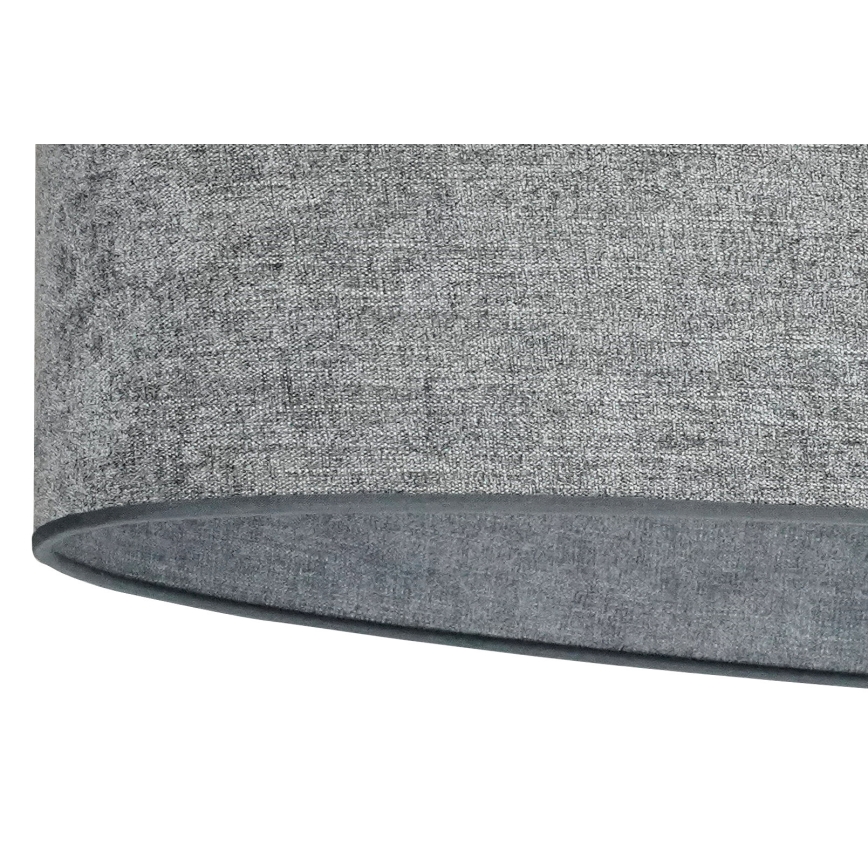 Duolla - Lampadario a sospensione con filo OVAL 1xE27/15W/230V grigio
