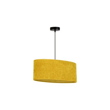 Duolla - Lampadario a sospensione con filo OVAL 1xE27/15W/230V marrone