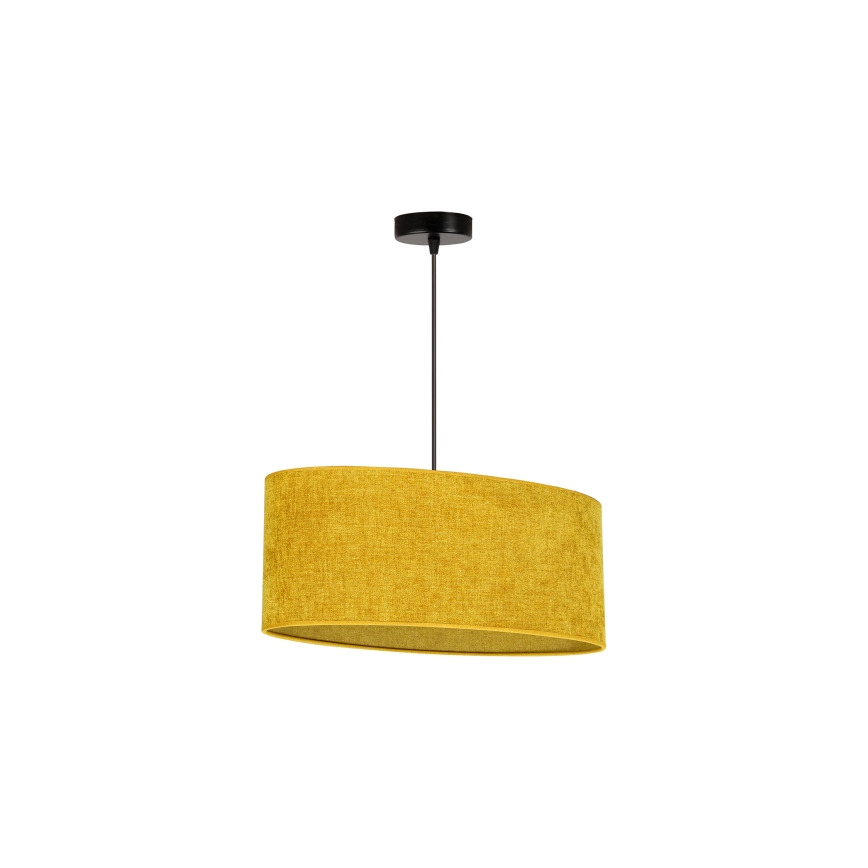 Duolla - Lampadario a sospensione con filo OVAL 1xE27/15W/230V marrone