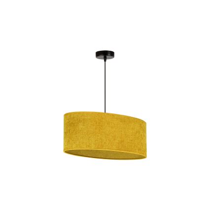 Duolla - Lampadario a sospensione con filo OVAL 1xE27/15W/230V marrone