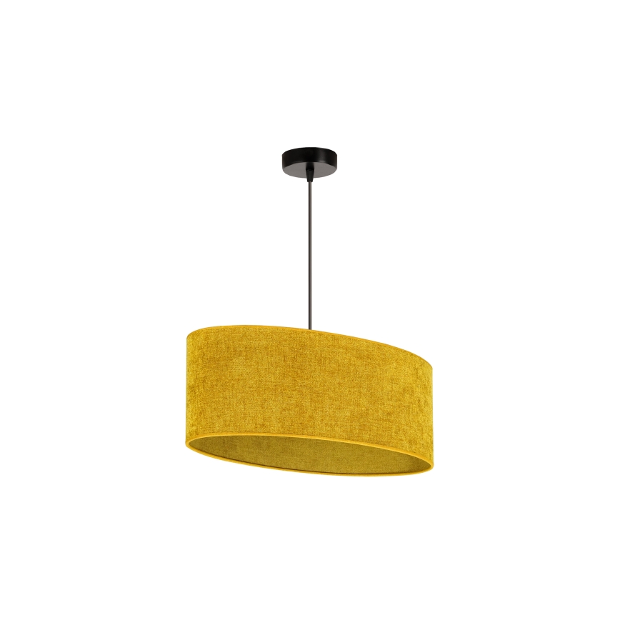 Duolla - Lampadario a sospensione con filo OVAL 1xE27/15W/230V marrone