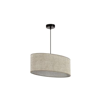 Duolla - Lampadario a sospensione con filo OVAL 1xE27/15W/230V marrone
