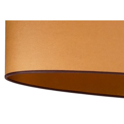 Duolla - Lampadario a sospensione con filo OVAL VEGAN 2xE27/15W/230V marrone