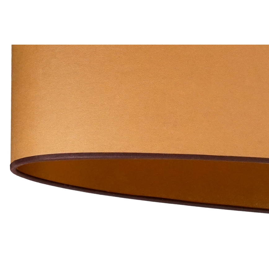 Duolla - Lampadario a sospensione con filo OVAL VEGAN 2xE27/15W/230V marrone