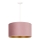 Duolla - Lampadario a sospensione con filo ROLLER 1xE27/15W/230V diametro 40 cm rosa/oro