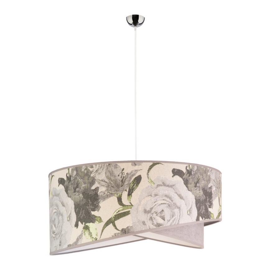 Duolla - Lampadario a sospensione con filo ROYAL 1xE27/40W/230V diametro 50 cm grigio