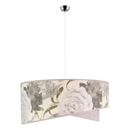 Duolla - Lampadario a sospensione con filo ROYAL 1xE27/40W/230V diametro 50 cm grigio
