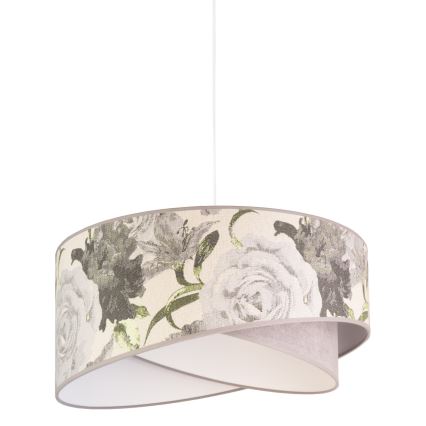 Duolla - Lampadario a sospensione con filo ROYAL 1xE27/40W/230V diametro 50 cm grigio