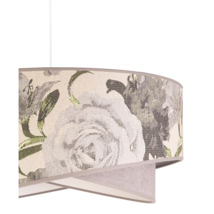Duolla - Lampadario a sospensione con filo ROYAL 1xE27/40W/230V diametro 50 cm grigio
