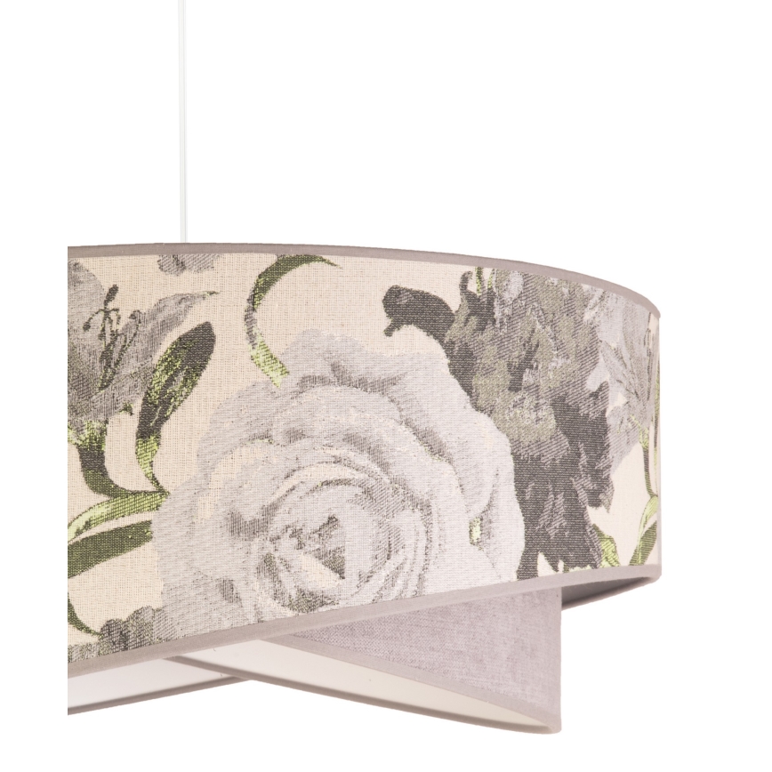 Duolla - Lampadario a sospensione con filo ROYAL 1xE27/40W/230V diametro 50 cm grigio