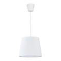 Duolla - Lampadario a sospensione con filo SOLO 1xE27/40W/230V diametro 24 cm bianco
