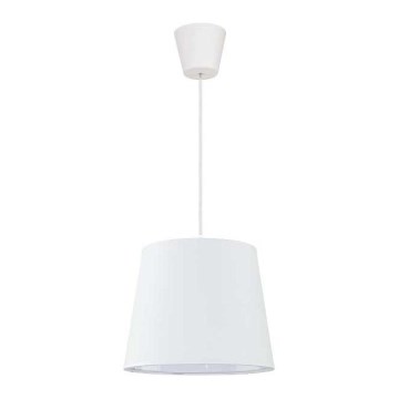 Duolla - Lampadario a sospensione con filo SOLO 1xE27/40W/230V diametro 24 cm bianco