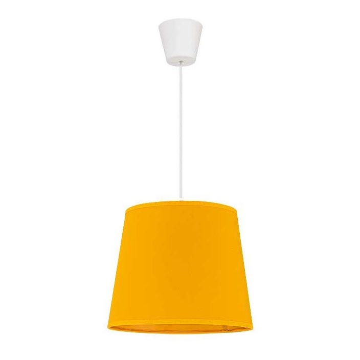Duolla - Lampadario a sospensione con filo SOLO 1xE27/40W/230V diametro 24 cm giallo