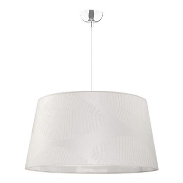 Duolla - Lampadario a sospensione con filo TENOR 1xE27/40W/230V diametro 60 cm bianco/foglie