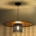 Duolla - Lampadario a sospensione con filo TOKYO RATTAN 1xE27/15W/230V diametro 50 cm oro/nero