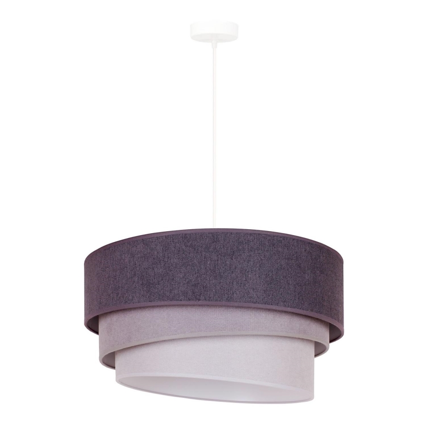 Duolla - Lampadario a sospensione con filo TRIO 1xE27/15W/230V diametro 45 cm antracite/grigio/bianco