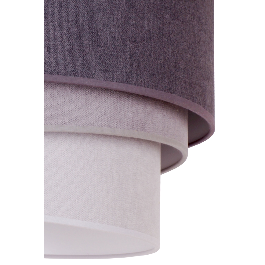 Duolla - Lampadario a sospensione con filo TRIO 1xE27/15W/230V diametro 45 cm antracite/grigio/bianco