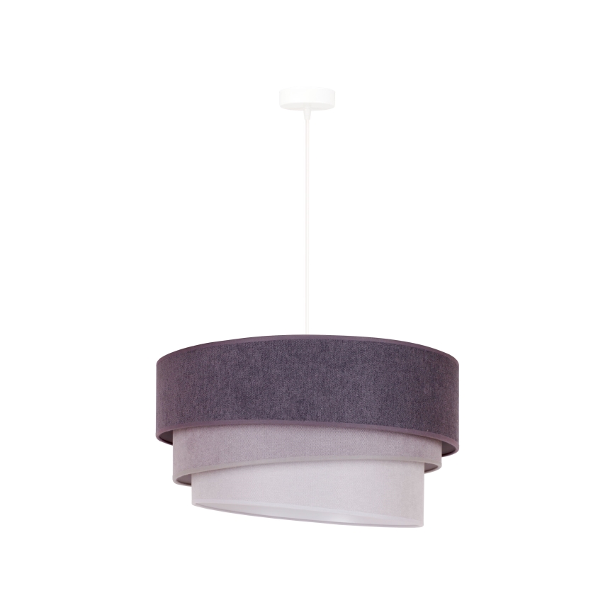 Duolla - Lampadario a sospensione con filo TRIO 1xE27/15W/230V diametro 45 cm antracite/grigio/bianco